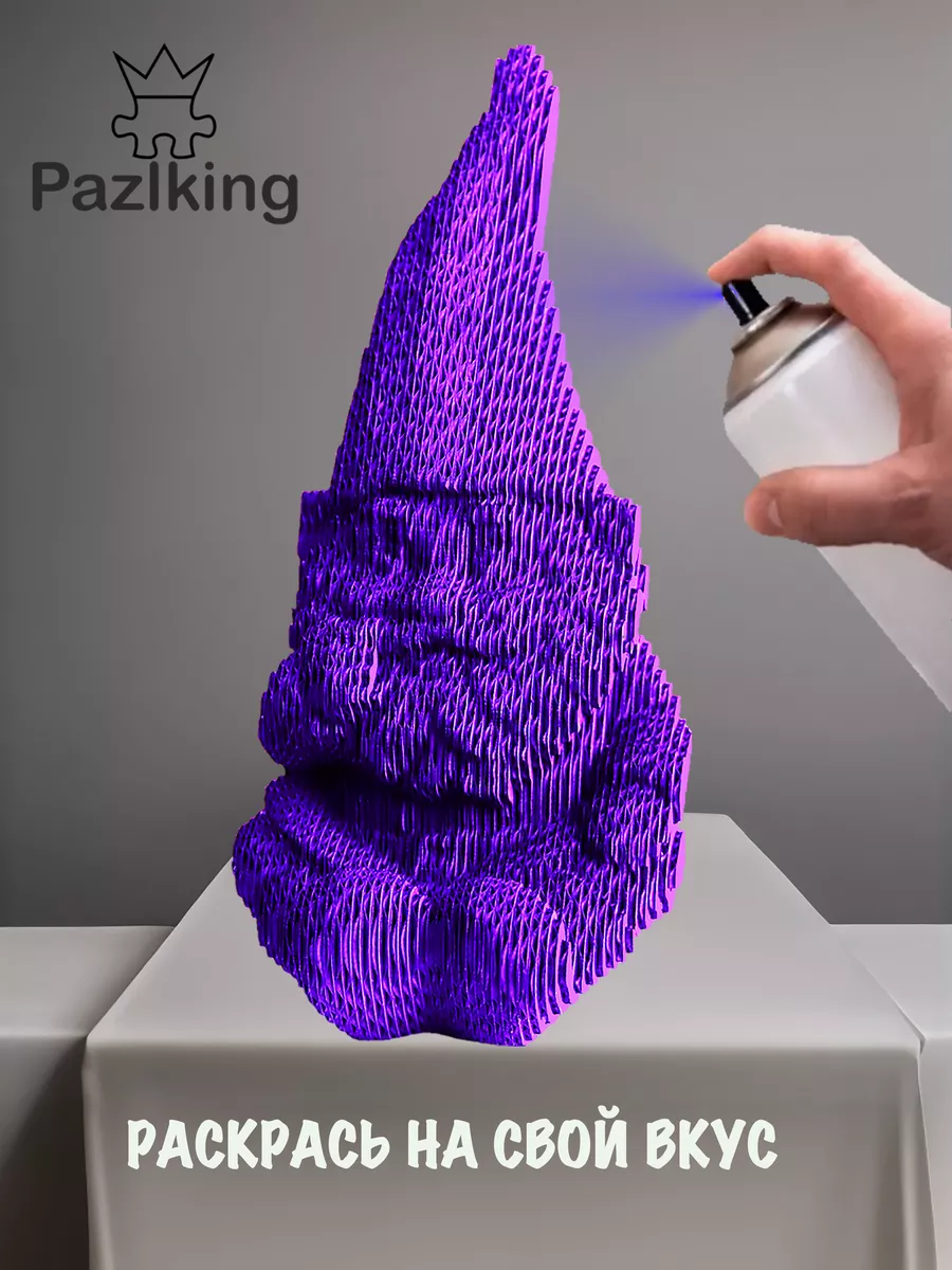 3D Конструктор из Картона Интерьерный Гномик — изображение 9