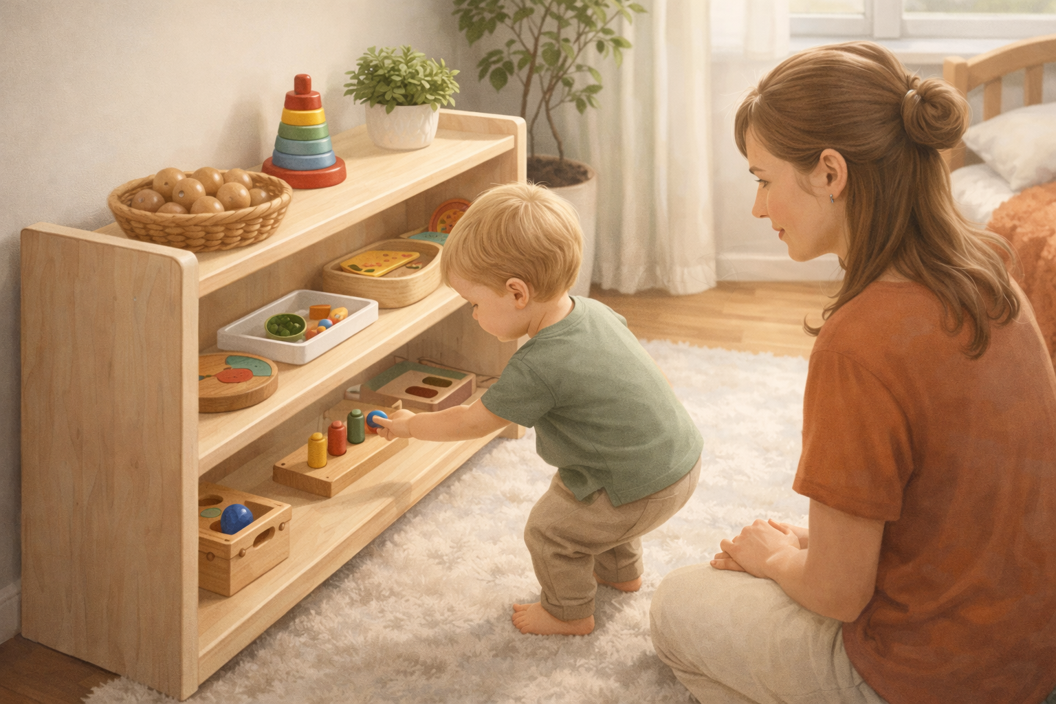 Монтессори дома для детей 2–3 лет